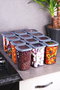 Hermia BNMPOLYAS12-120 Juego de 12 Cajas de Almacenaje de Plástico Gris, 1200 ml